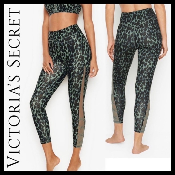 Victoria's Secret Pants - Victoria’s Secret Incredible Essential Leggings Jade Leopard